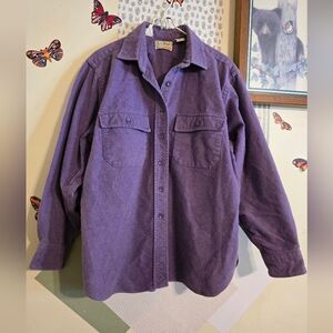 Vintage | LL Bean Purple Flannel Button Down